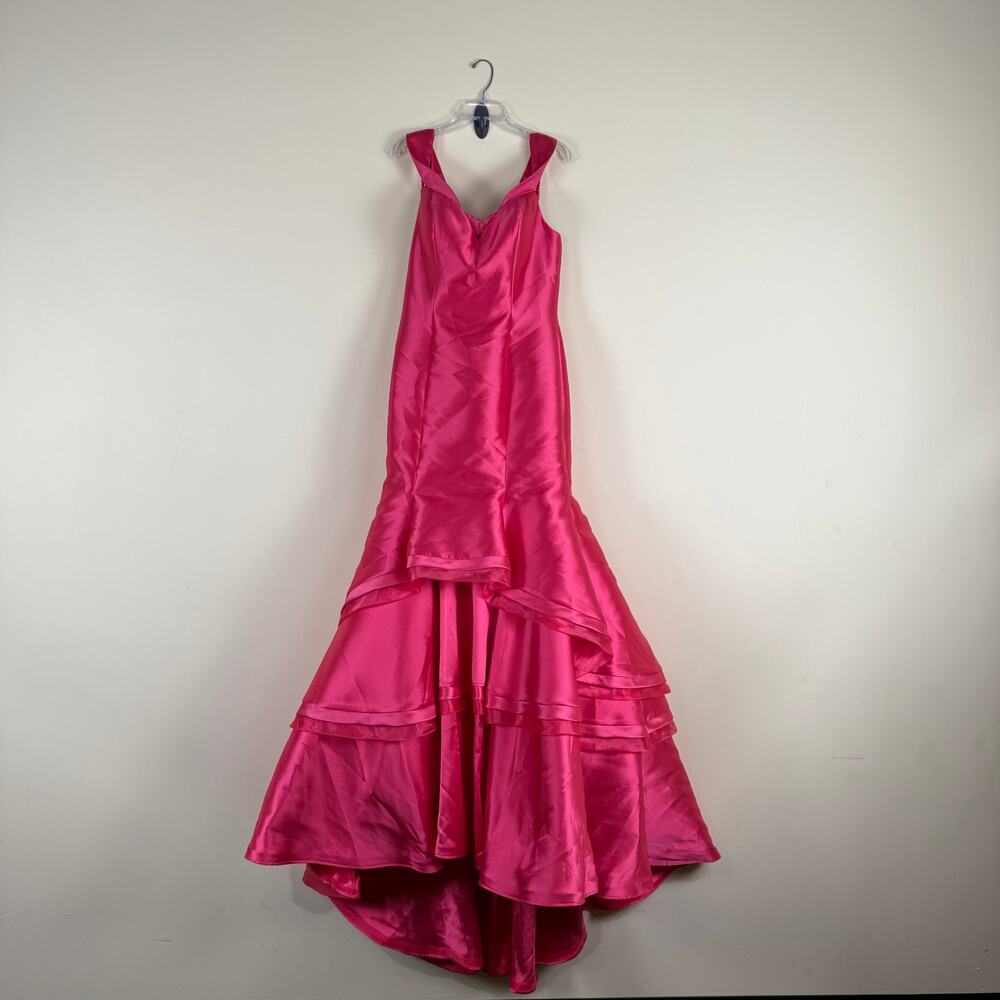 Jovani Pink Satin Mermaid Dress